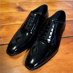 BNWT Suitsupply Black Patent Leather Tuxedo Shoes